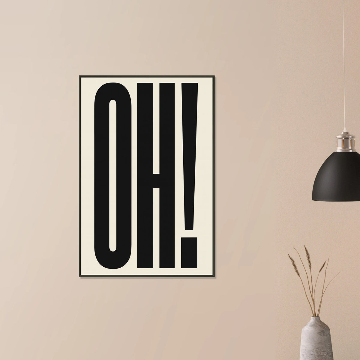 OH! – Bold Minimalist Metal Framed Poster Gift - Default Title - Metal Framed Posters