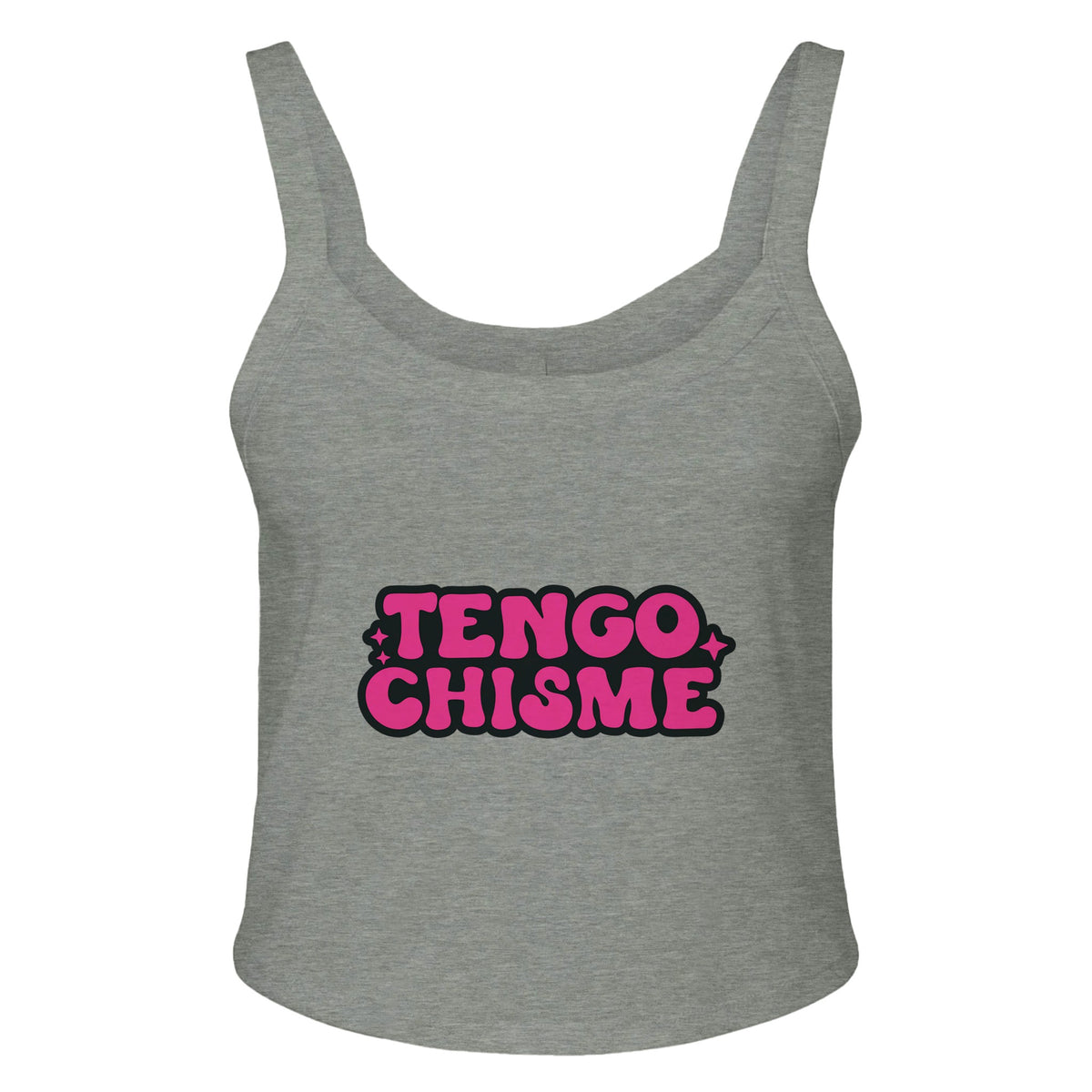 TENGO CHISME - Wear Your Gossip in Style - Athletic Heather - Print Material