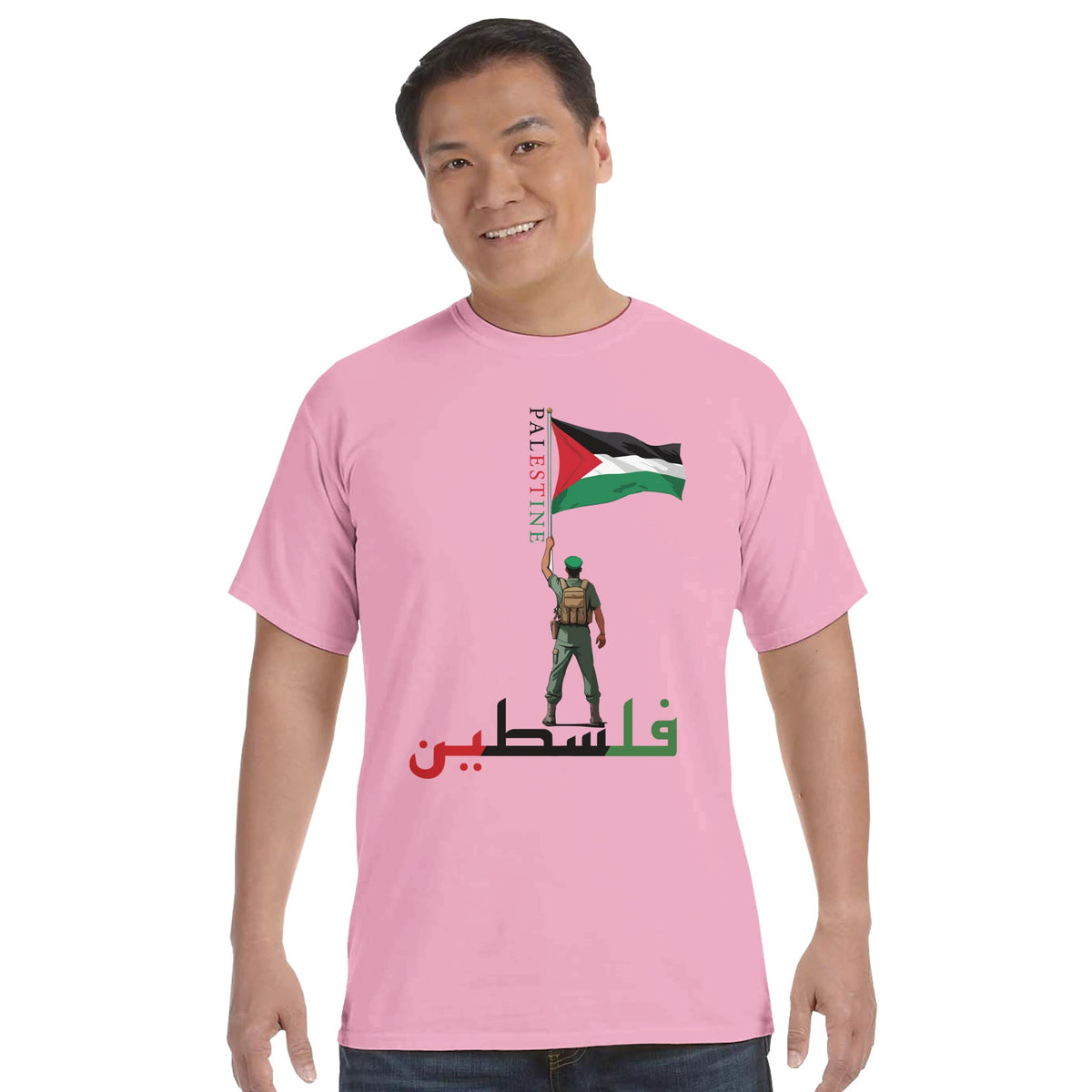 Patriotic Palestinian Statement - blossom - Crewneck T-shirts