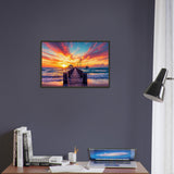 Sunset Serenity - A Path to Paradise - 40x60 cm 16x24″ - Framed Posters