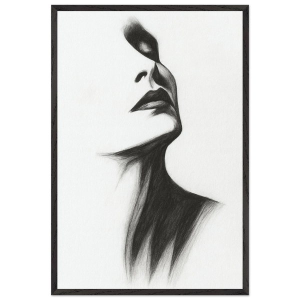 Grace in Silence – Wooden Framed Poster Gift - Black frame - Wooden Framed Posters