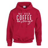 Morning Rituals - Embrace Coffee Comfort - Red - Hoodies