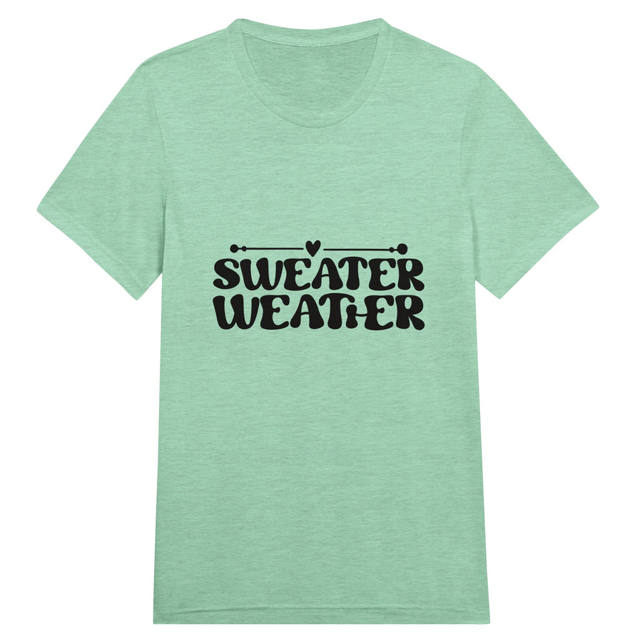 Sweater Weather - Unisex Crewneck T-shirt - Triblend Green 2XL - T-shirts