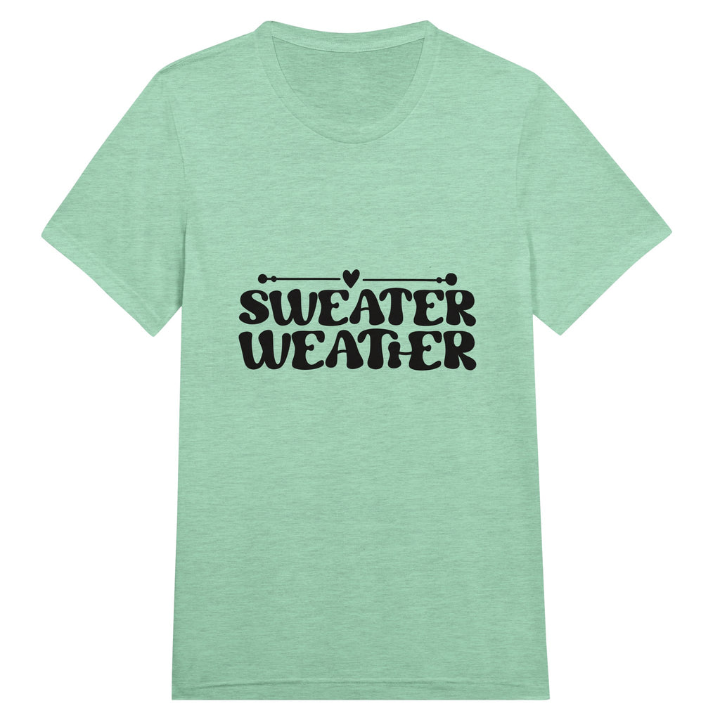 Sweater Weather Vibes - Cozy Memories on Cotton - Triblend Green 2XL - T-shirts