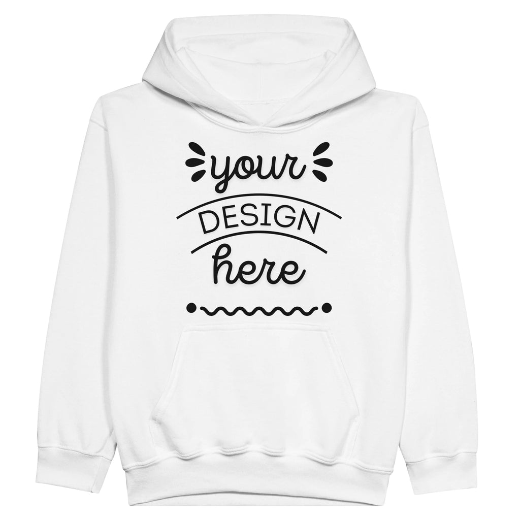 Customizable Classic Kids Hoodie - White - Pullover Hoodies