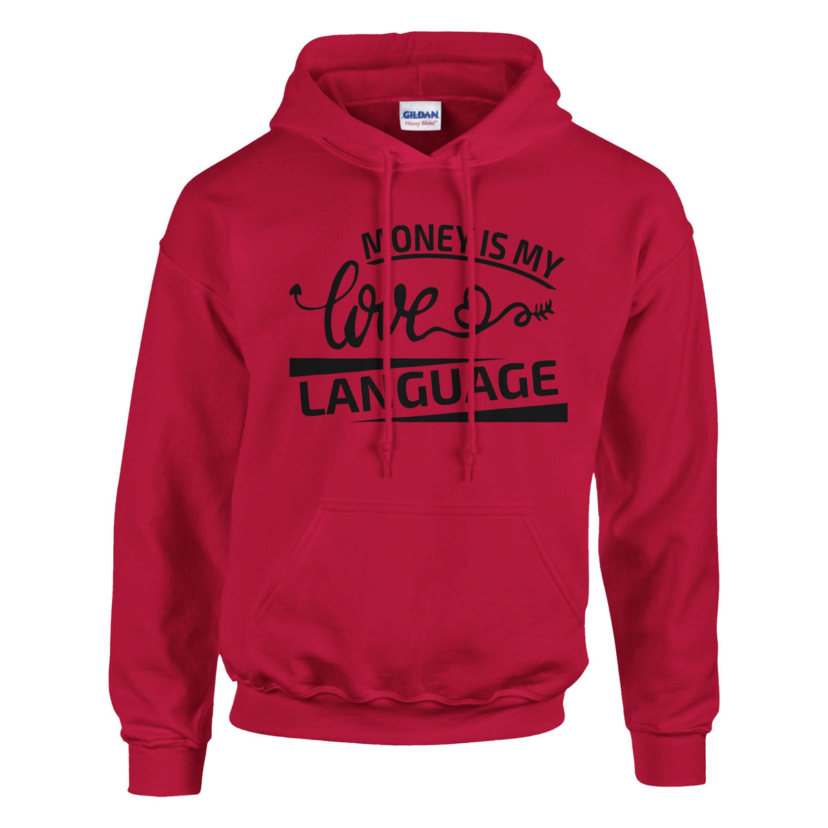 Expressive Love - MONEY IS MY Apparel - Red - Hoodies