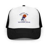 Tropical Sunset: Salty Air & Sun-Kissed Affair Hat - Black White Black - Hats