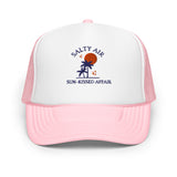 Tropical Sunset: Salty Air & Sun-Kissed Affair Hat - Light Pink White Light Pink - Hats