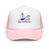 Eternal Voyage - Nautical Love Foam Trucker Hat - Light Pink White Light Pink - Hats