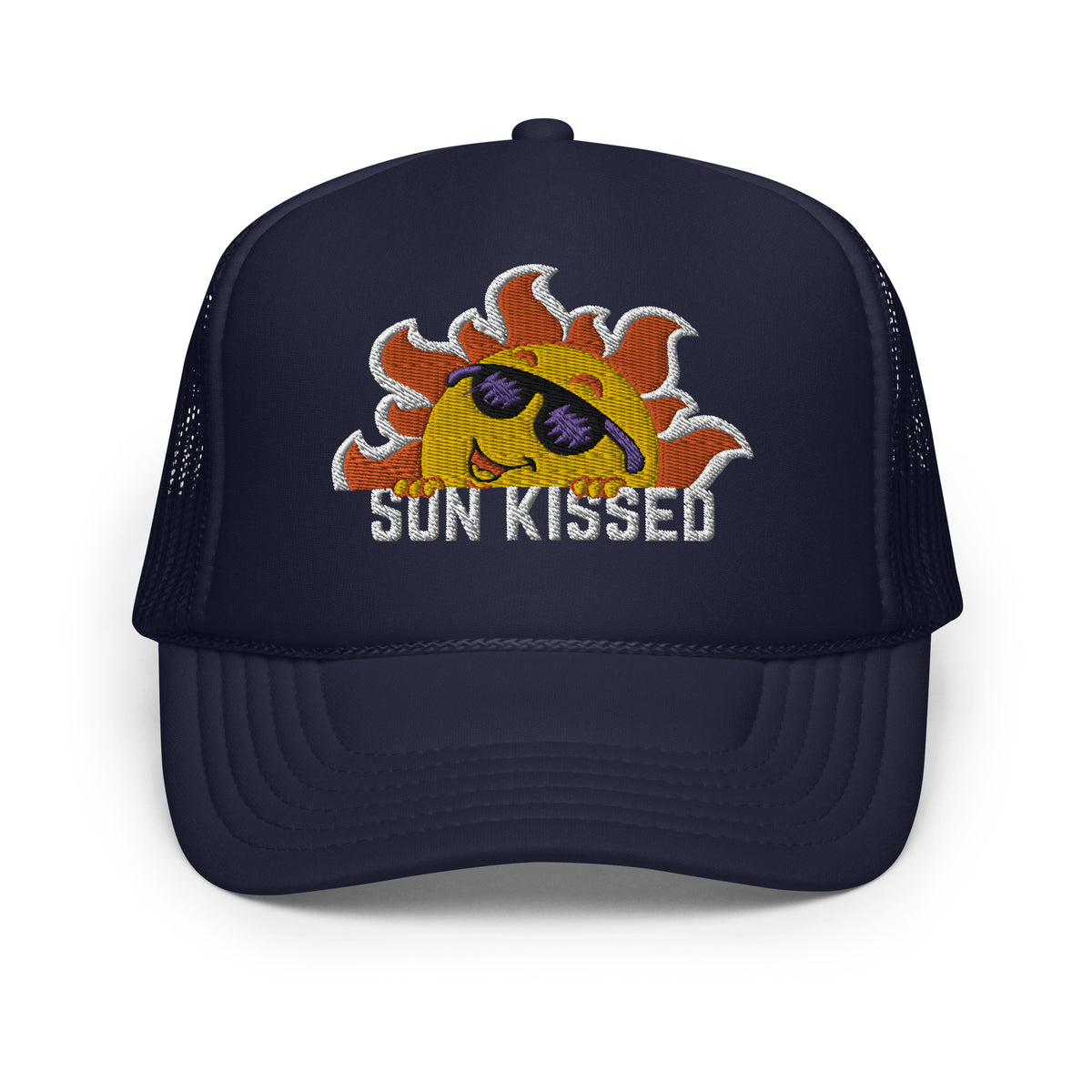 Sunlit Splendor - Sun Kissed Headgear - Navy - Print Material