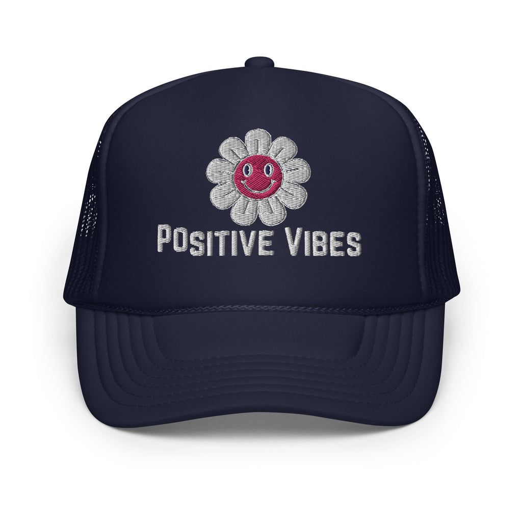 Optimism Unleashed - Positive Vibes Cap - Navy - Print Material