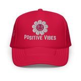 Optimism Unleashed - Positive Vibes Cap - Red - Print Material