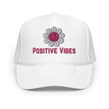 Optimism Unleashed - Positive Vibes Cap - White - Print Material