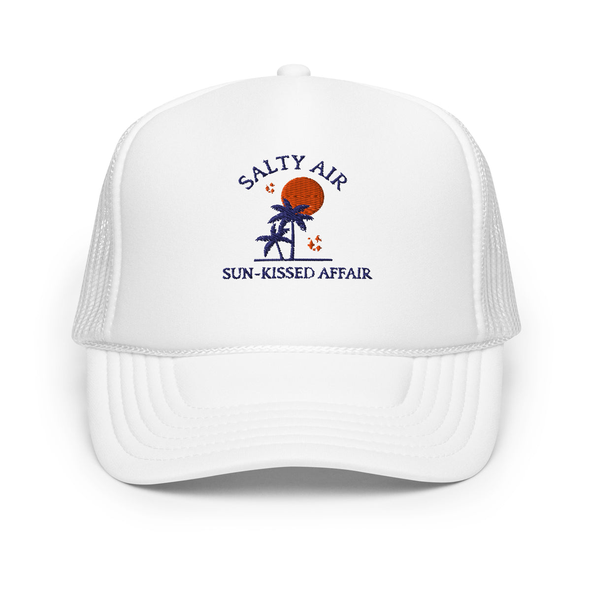 Tropical Sunset: Salty Air & Sun-Kissed Affair Hat - White - Hats