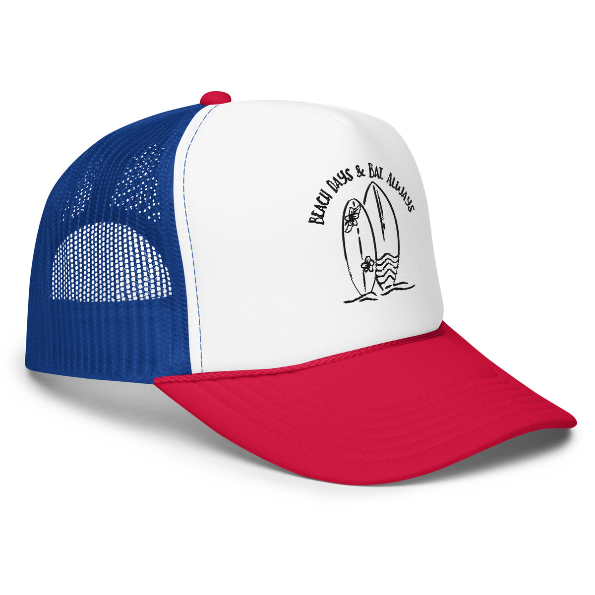 Surf's Companion - Dual Surfboard Foam Trucker Hat - - Hats