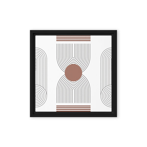 Timeless Tranquility - Pine Tree Line Drawing - Black 12″×12″ -