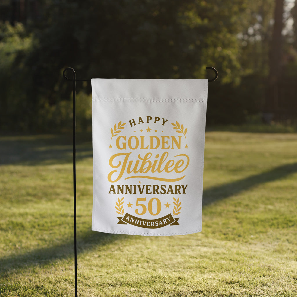 50th Anniversary Celebration Flag – Gift for Couple - Default Title - Printed Flags