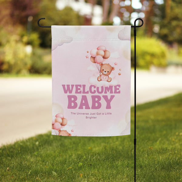 Baby Arrival Garden Flag – Celebrate Her First Hello - Default Title - Printed Flags