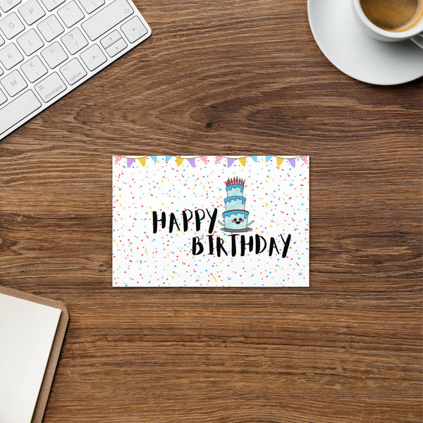 Happy Birthday Bliss - Personalized Greeting Card - 4″×6″ -