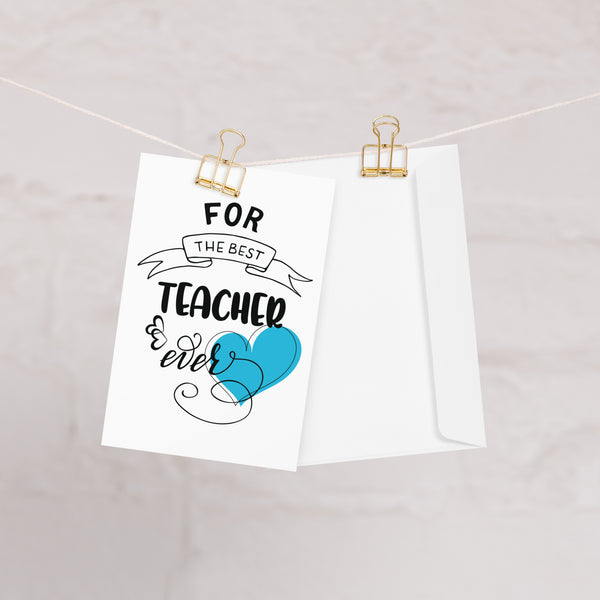 Heartfelt Thanks - Teacher Appreciation Coaster - 4″×6″ - Postcards