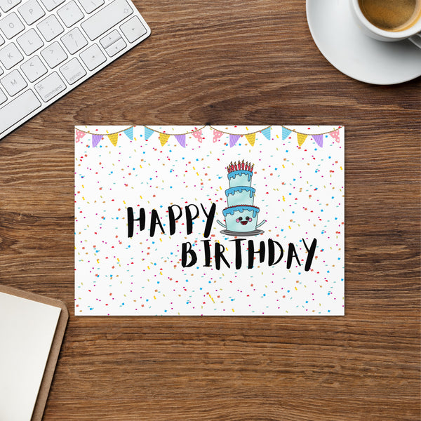 Happy Birthday Bliss - Personalized Greeting Card - 5.83″×8.27″ -