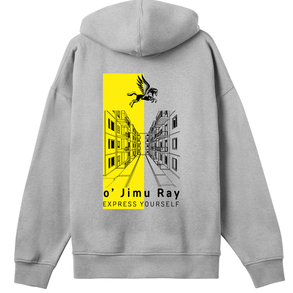 City Scape Wings - The o' Jimu Ray Hoodie - - Hoodies