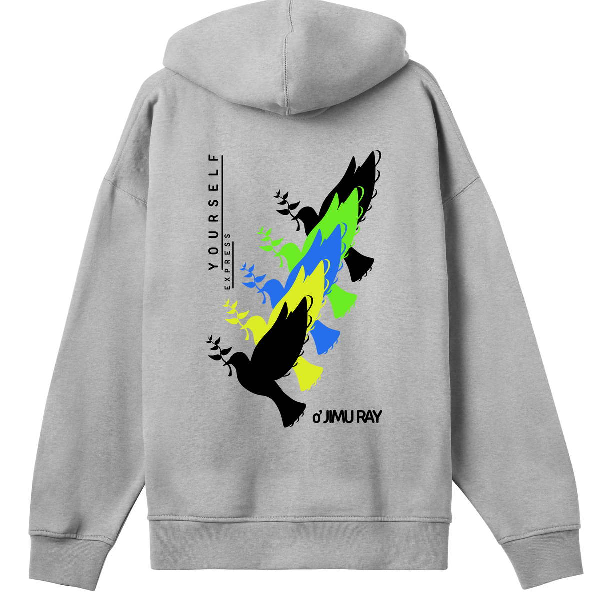 Colorful Freedom - Expressive Bird Hoodie - - Hoodies