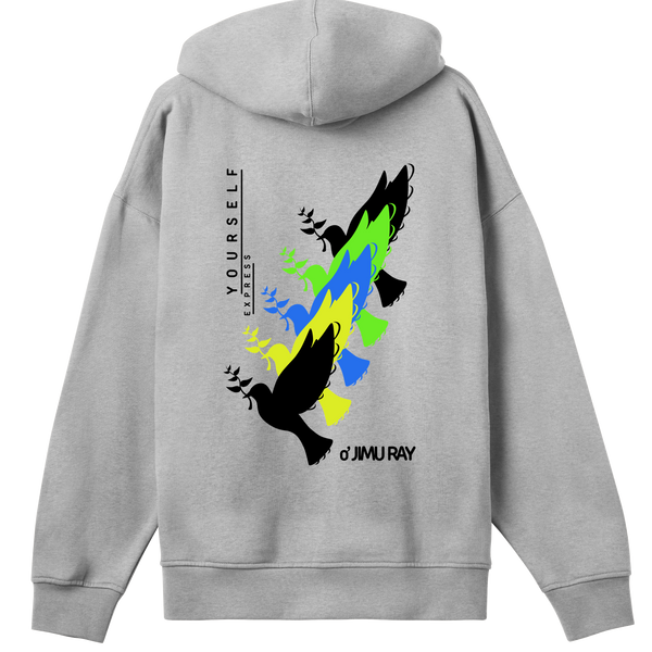 Colorful Freedom - Expressive Bird Hoodie - - Hoodies