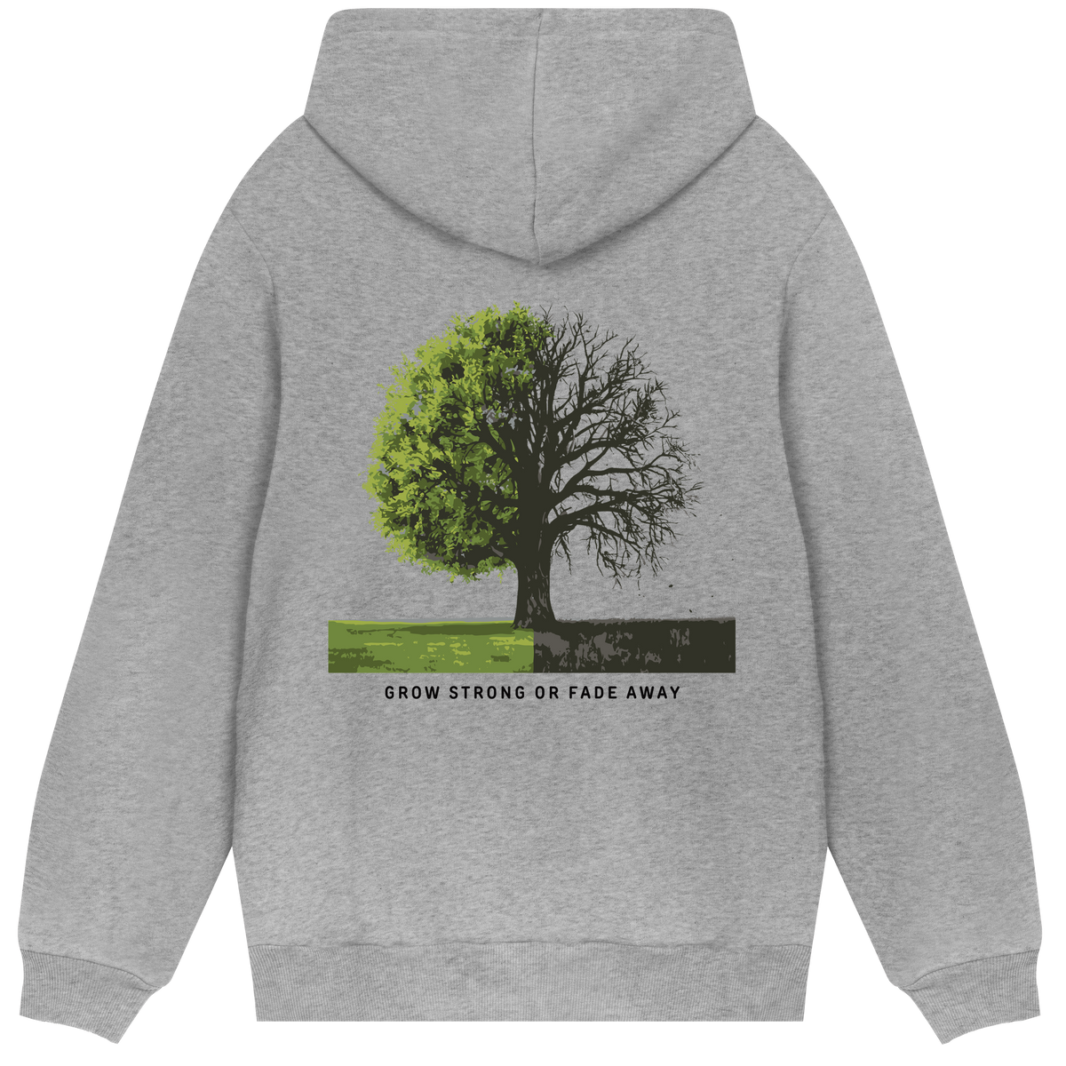 Strong Roots - Express Yourself Hoodie - Grey melange men - Hoodies