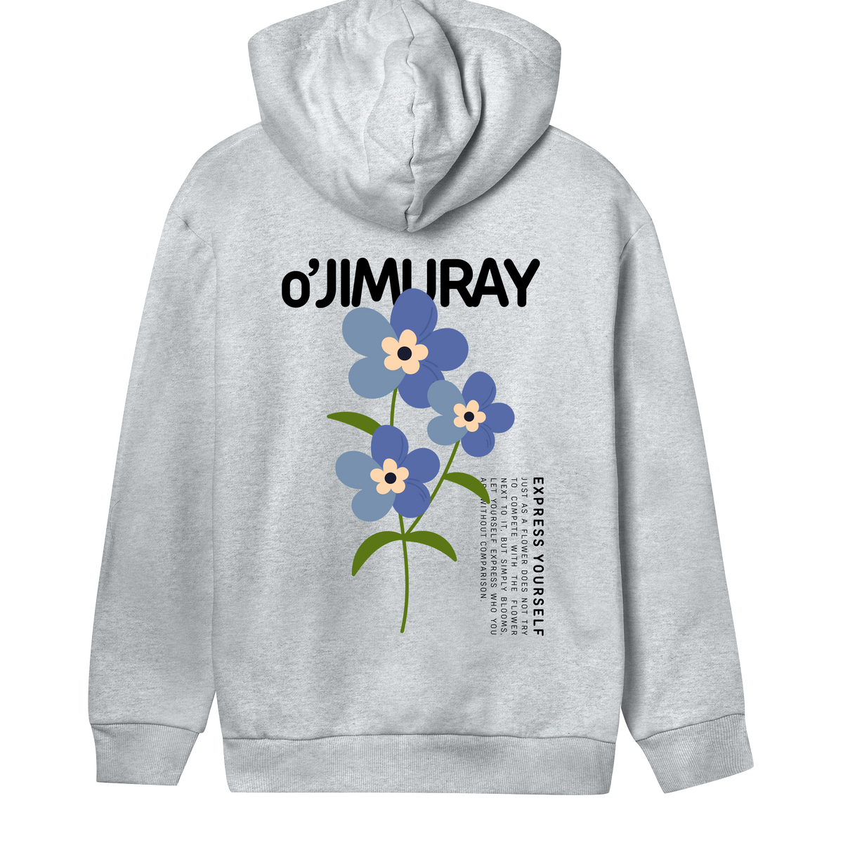 Floral Grace: Hoodie - - Hoodies