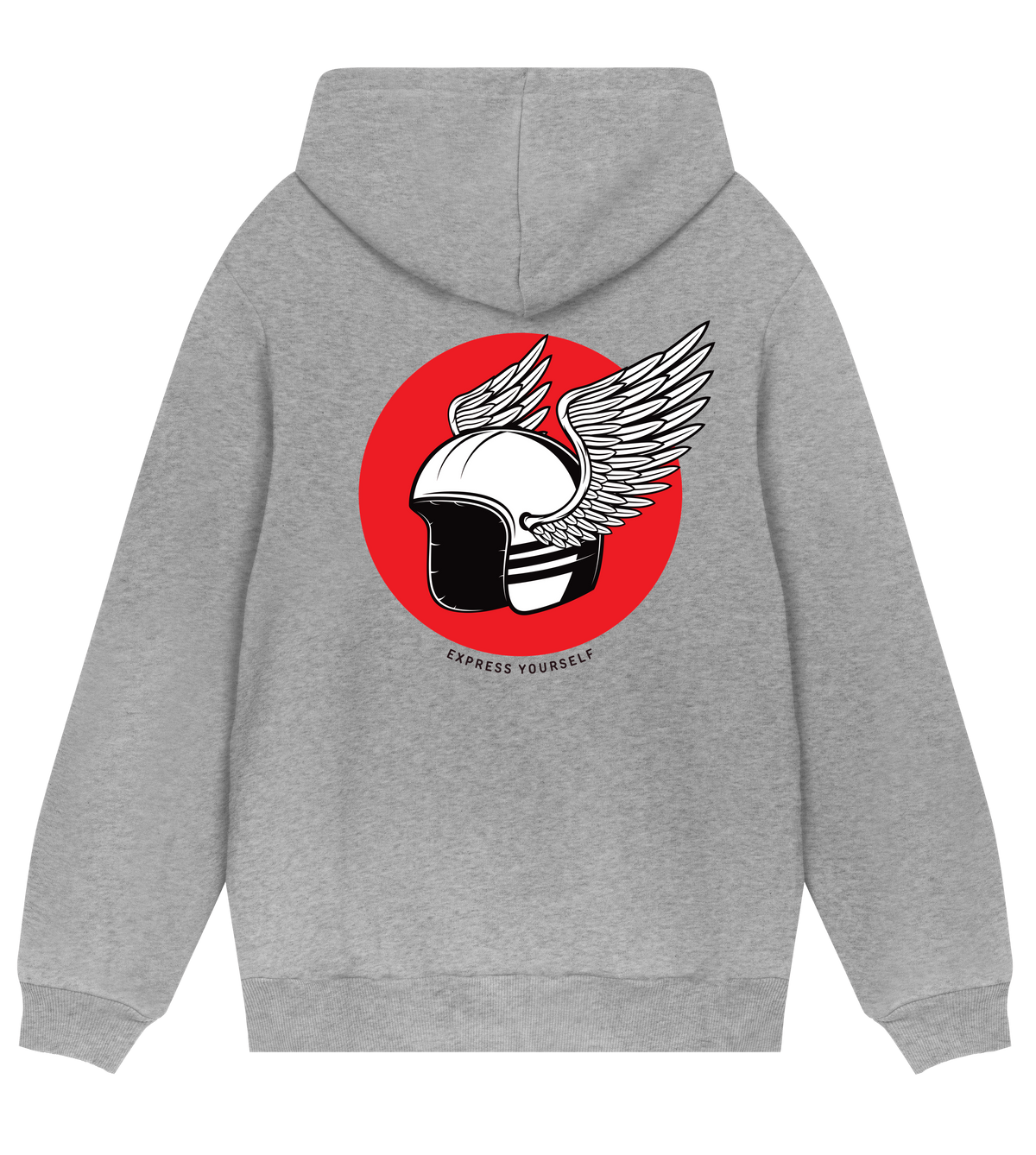 Wings of Freedom Hoodie - Grey melange men - Hoodies