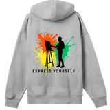 Artistic Expression - Boxy Hoodie - Grey melange men - Hoodies