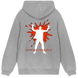 Iconic Expression - Bold Style Hoodie - Grey melange men - Hoodies