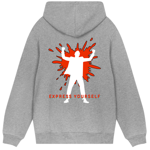 Iconic Expression - Bold Style Hoodie - Grey melange men - Hoodies