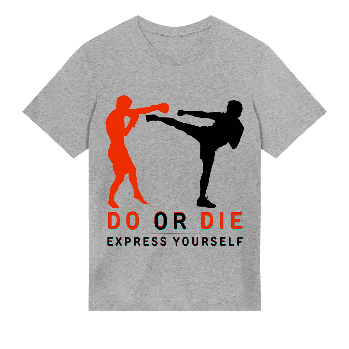 Do or Die - Bold Graphic T-Shirt - Grey melange men - T-shirts