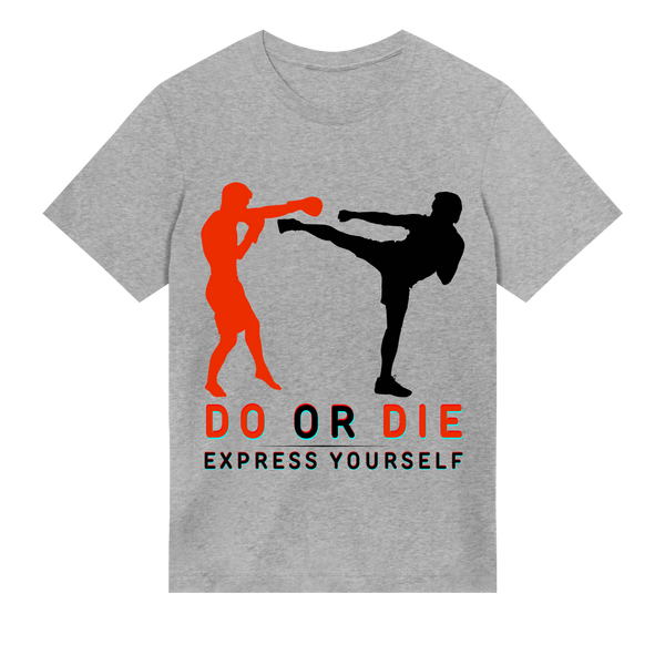 Do or Die - Bold Graphic T-Shirt - Grey melange men - T-shirts