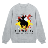 Ride into Style - Bold Cowboy Sweatshirt - Grey melange men - Sweatshirts