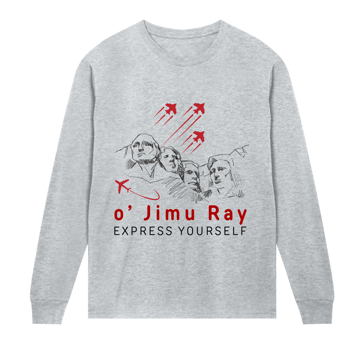 Sky High Spirit - o' Jimu Ray 4th July Special - Grey melange men - Long Sleeve T-shirts