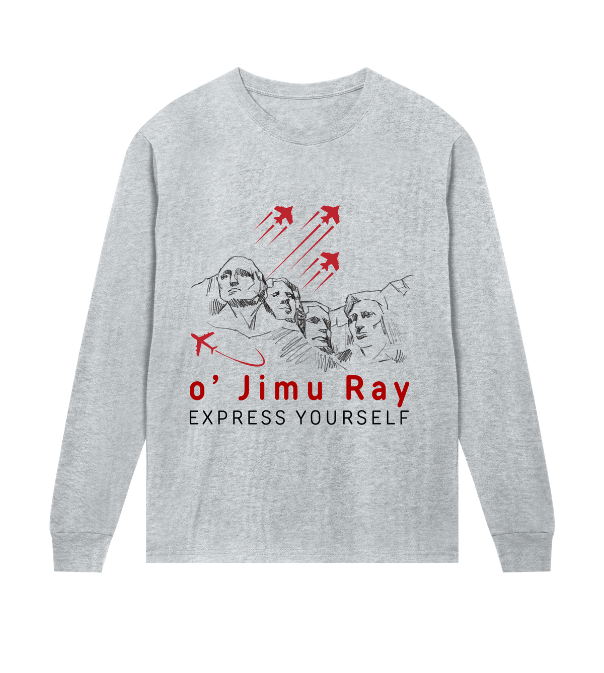 Sky High Spirit - o' Jimu Ray 4th July Special - Grey melange men - Long Sleeve T-shirts