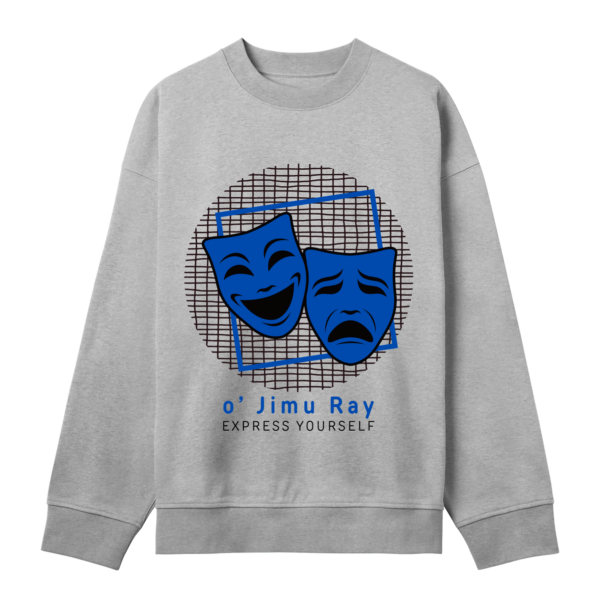 Theatrical Expression Boxy Sweatshirt - Grey melange men - Sweatshirts