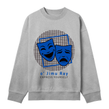 Theatrical Expression Boxy Sweatshirt - Grey melange men - Sweatshirts