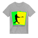 Bold Baseball Silhouette Shirt - Grey melange men - T-shirts