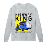 Road King - Bold Truck Tee - Grey melange men - Long Sleeve T-shirts