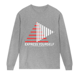 Bold Lines, Bold You - Express Yourself - Grey melange men - Long Sleeve T-shirts