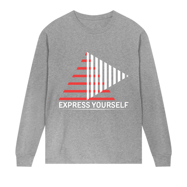 Bold Lines, Bold You - Express Yourself - Grey melange men - Long Sleeve T-shirts