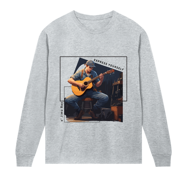 Melodic Threads - Wear Your Tune - Grey melange men - Long Sleeve T-shirts