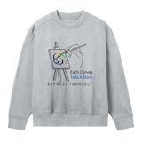 Canvas of Creativity - Women's Sweatshirt - Grey melange women - Sweatshirts