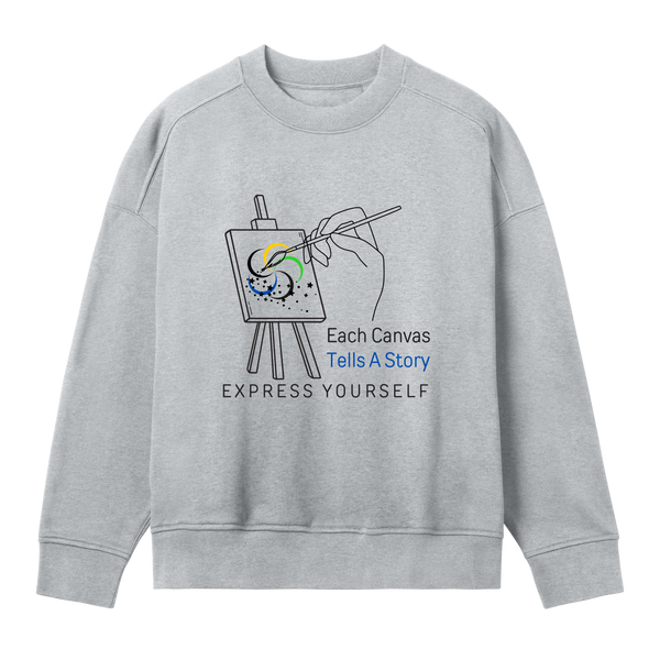 Canvas of Creativity - Women's Sweatshirt - Grey melange women - Sweatshirts