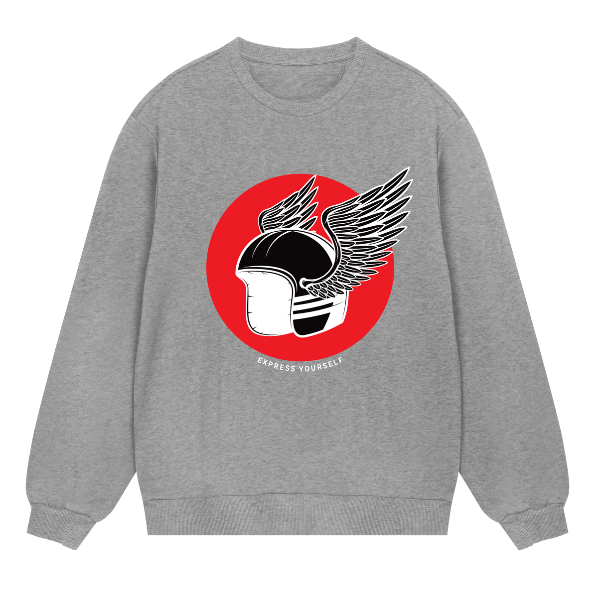 Winged Freedom Sweatshirt - Grey melange men - Sweatshirts