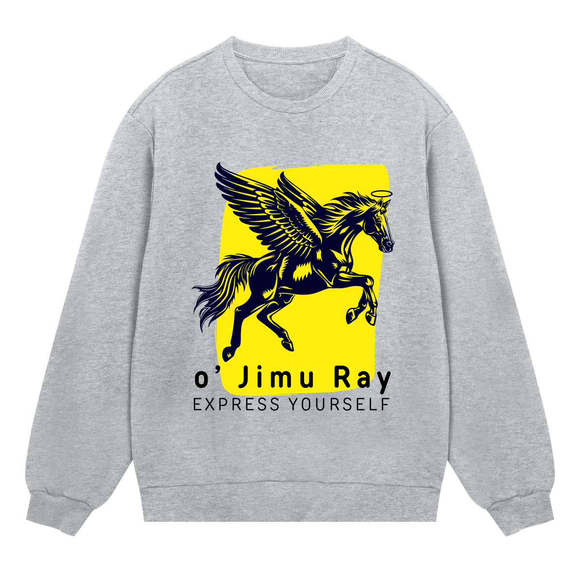 Mythical Flight - Stylish Sweatshirt - Grey melange men - Sweatshirts